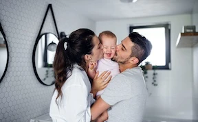 Feliz Pareja después de reversion de vasectomía